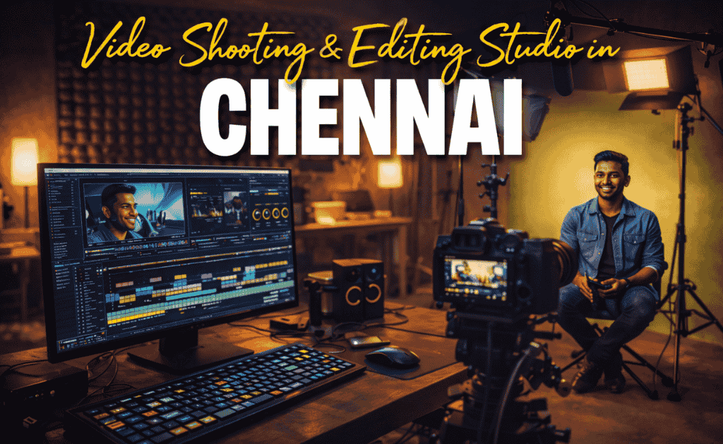 scrollywood studios provide video shooting space along with video editing services in chennai